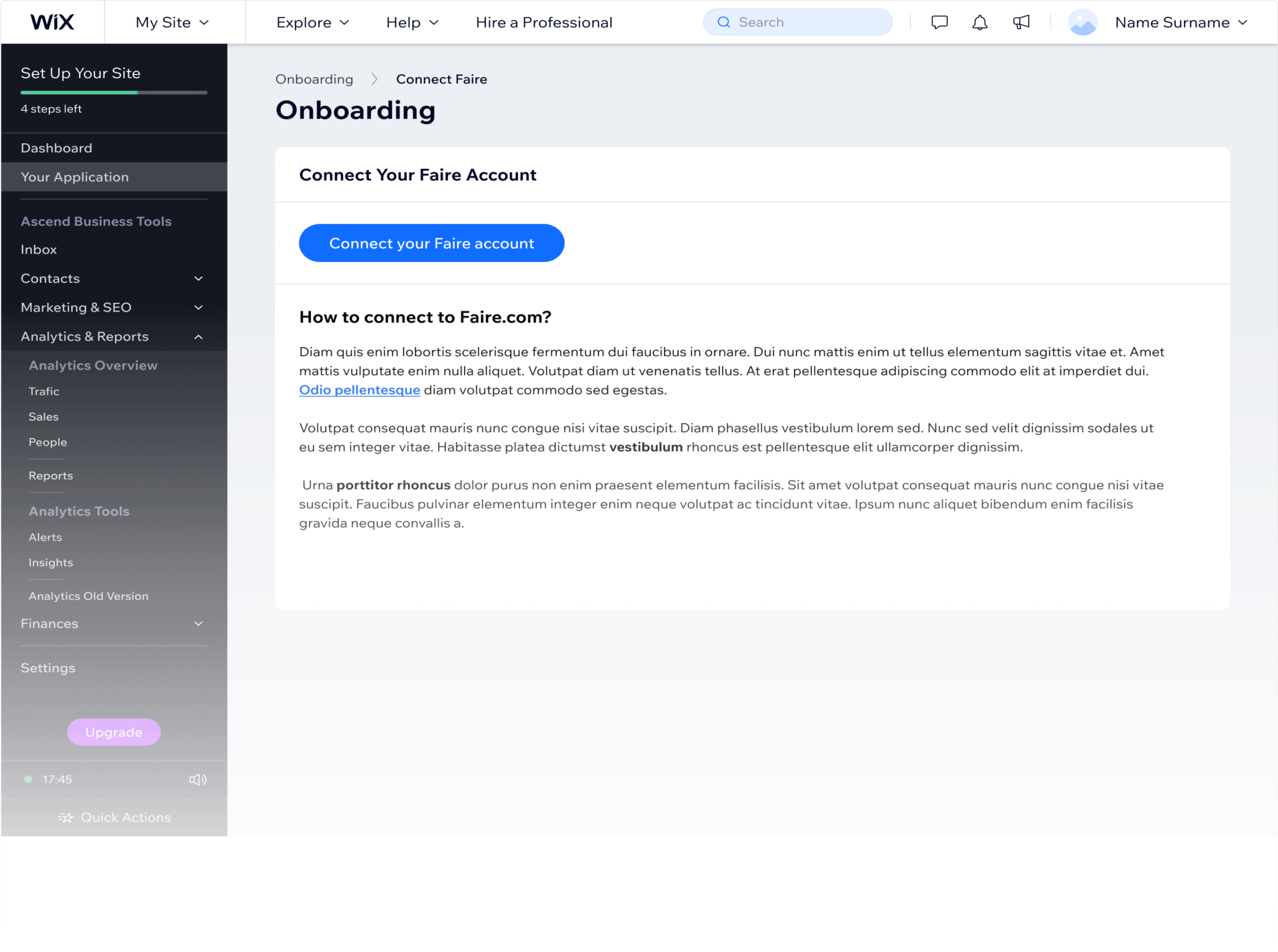 Wix Faire Onboarding scaled